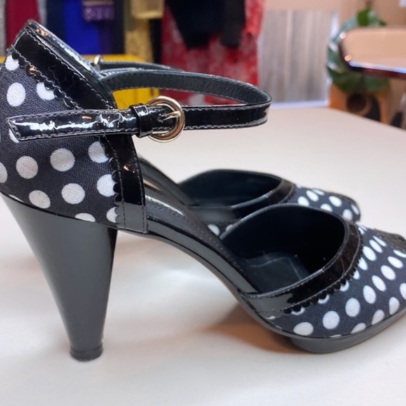 VIA SPIGA Retro Polkadot Heels 8 - Picture 3 of 15